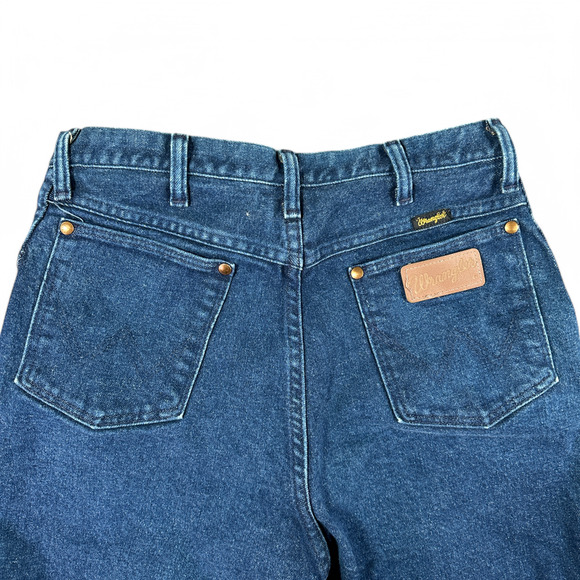 Vintage Wrangler Jeans Womens 14 30x32 Blue Dark Wash Straight USA Made 90s - Picture 5 of 11